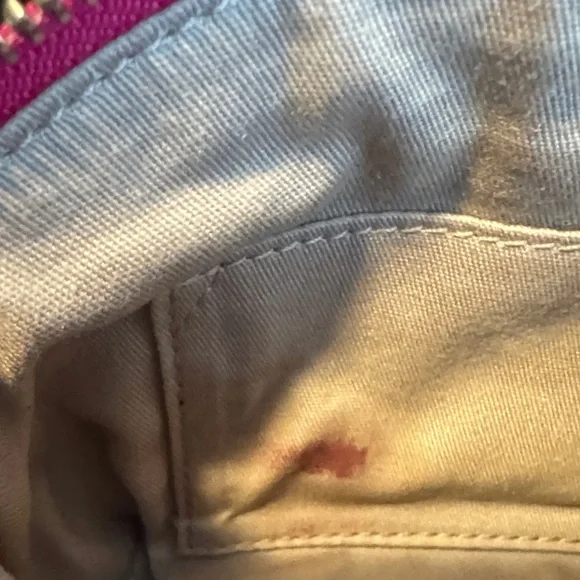 Coach Hot Pink Leather Cosmetic Pouch - Picture 4 of 11